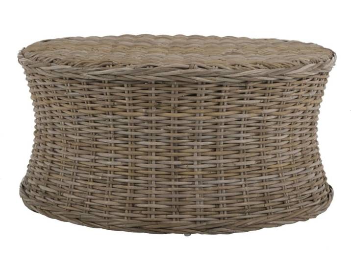 Tables basses en rotin fendu, naturel