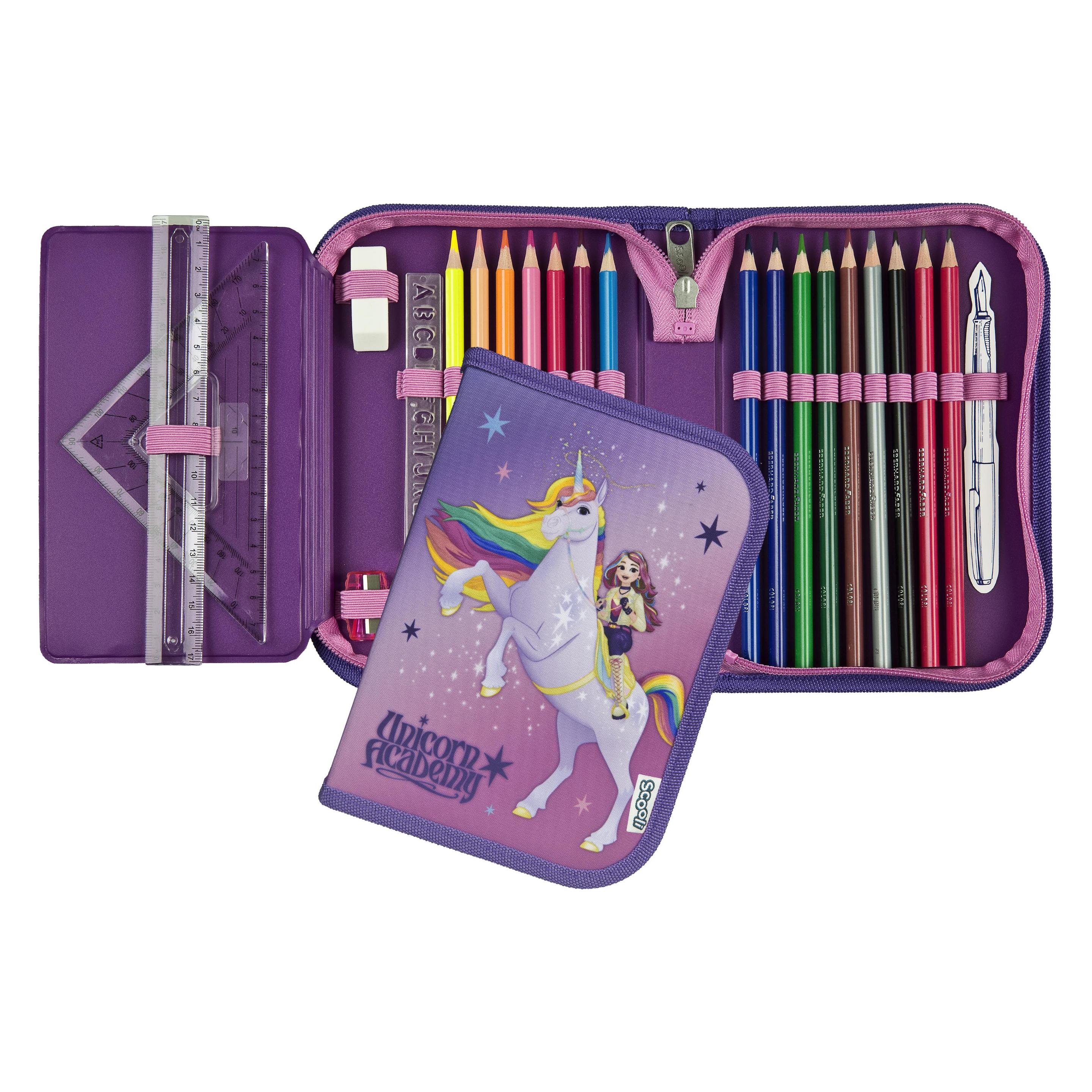 Scooli gefülltes Schüleretui - Unicorn Academy (ACON0445)