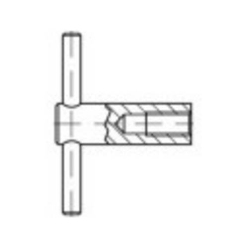 TOOLCRAFT 137859 Knebelmuttern M10 DIN 6305 Stahl brüniert 1St.