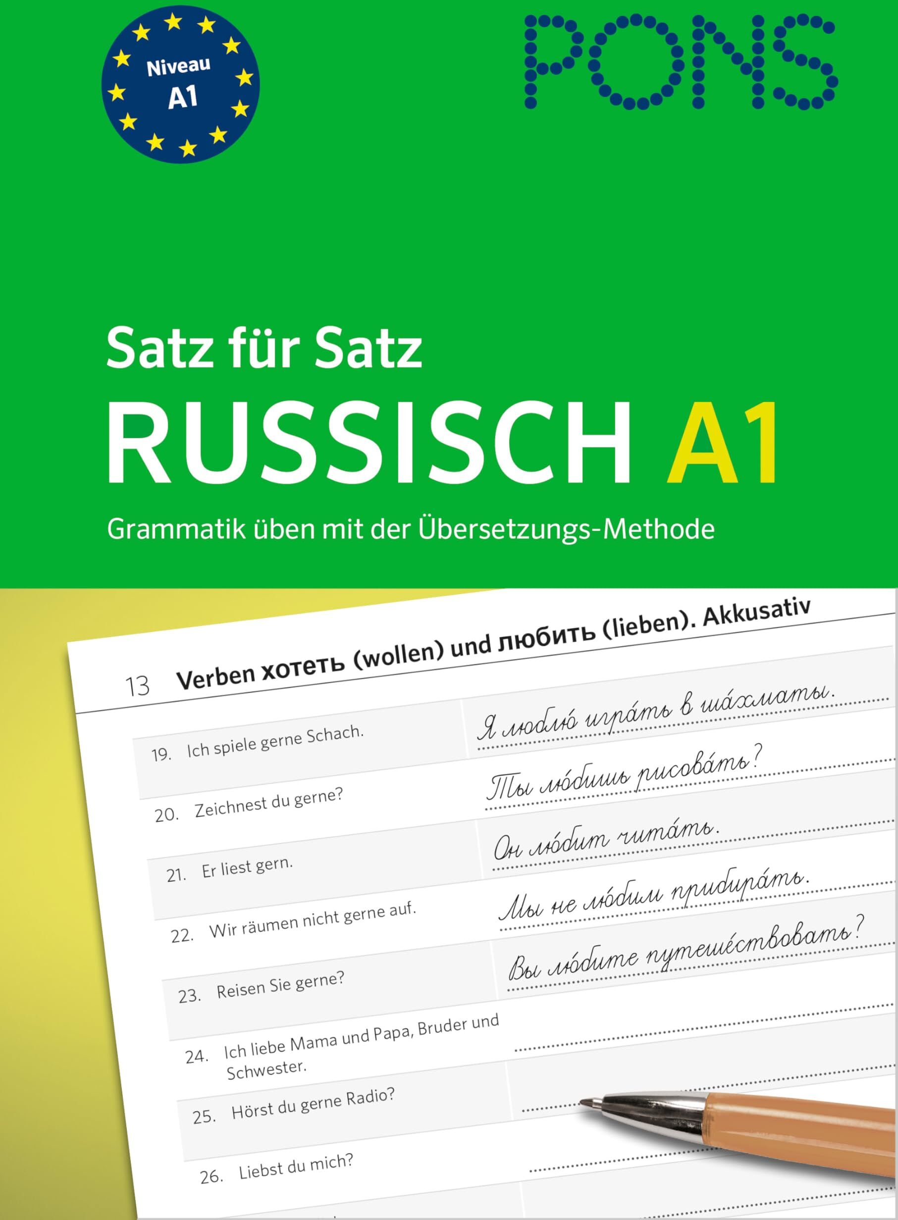 PONS Satz für Satz Russisch Grammatik A1: Grammatik üben mit der Übersetzungs-Methode - Preis vom 17.10.2026 19:25:27 h