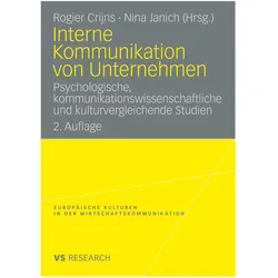 Interne Kommunikation von Unternehmen, Fachbücher von Rogier Crijns, Nina Janich