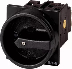 Eaton T0-2-8900/EA/SVB-SW Eindschakelaar, 3P, Zwart, IP65