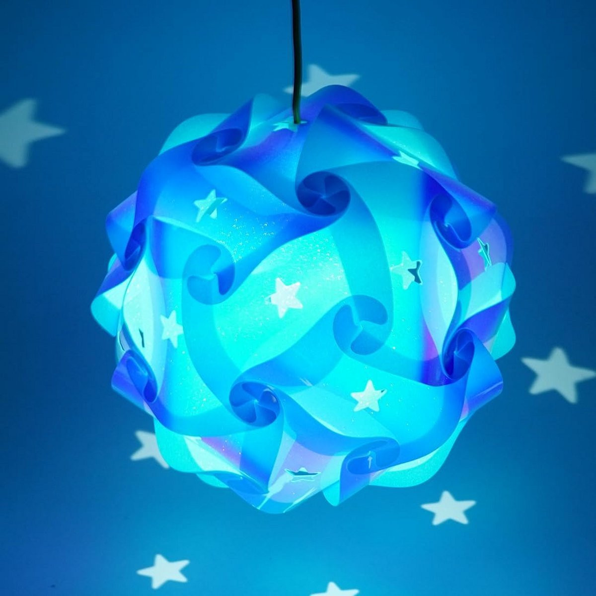 Lantaarn Knutselset voor Kinderen met LED Verlichting en Stok - Feestelijk Versierpakket