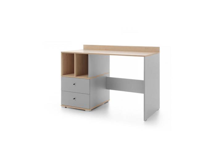 Deine Möbel 24 Kinderschreibtisch Olaf 05 120/55/83 in Platin Grau / Biskuit Eiche, Grau, Eichefarben, 120x83x55 cm, Babymöbel & Kindermöbel, Kinderzimmer & Jugendzimmer, Kinderschreibtische