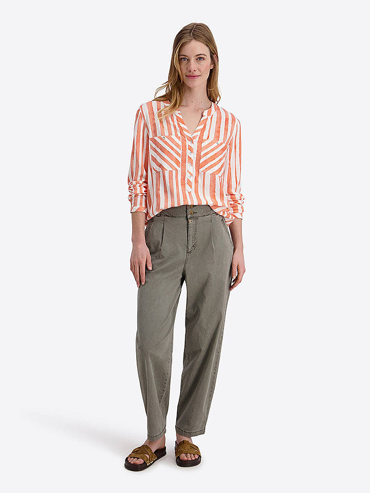 Timezone Bluse "Henley" in Orange - M