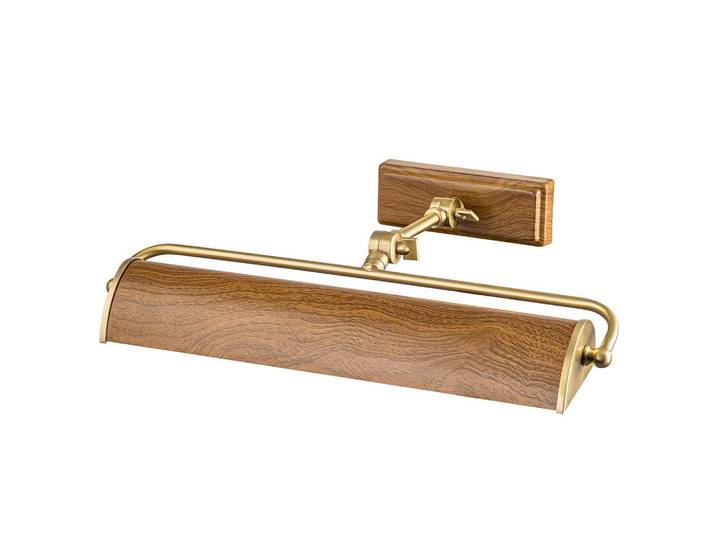 Elstead Lighting Bilderleuchte, Eichefarben, Messingfarben, Metall, 44.5x12.7 cm, Lampen & Leuchten, Innenbeleuchtung, Wandlampe, Wandlampen