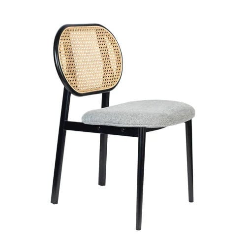Zuiver Eetkamerstoel Spike - Grijs - Mid-century stijl