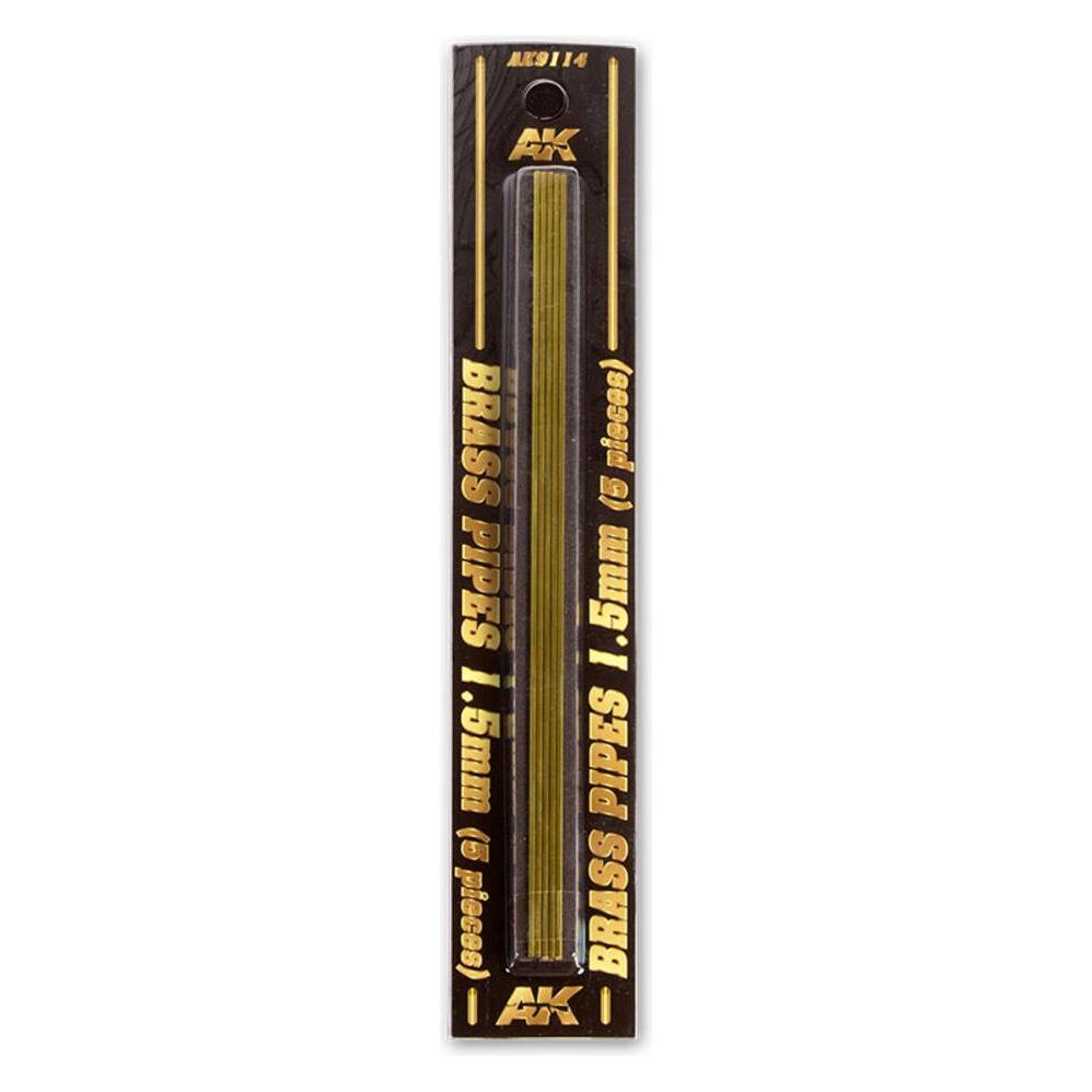 AK Interactive BRASS PIPES 1,5mm, 5 units (AK9114)