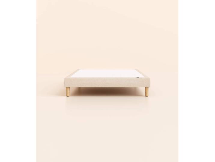 Sommier tapissier 140x200 cm - Monobloc - Beige - Tediber