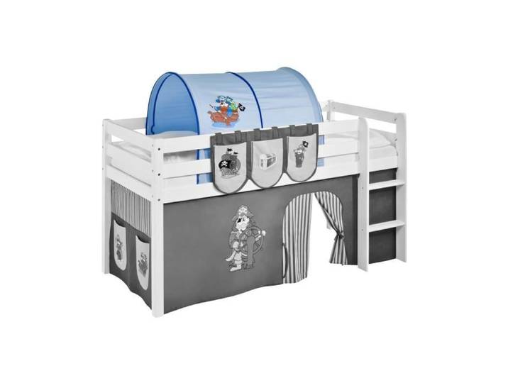 Tunnel - LILOKIDS - Pirate bleu-S - 100% coton - Compatible lits surélevés - Installation facile