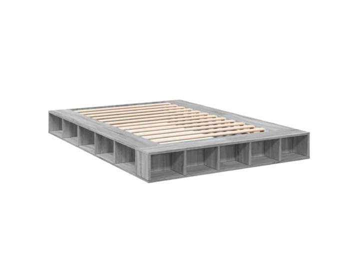 vidaXL Bettgestell Grau Sonoma 140x200 cm Holzwerkstoff