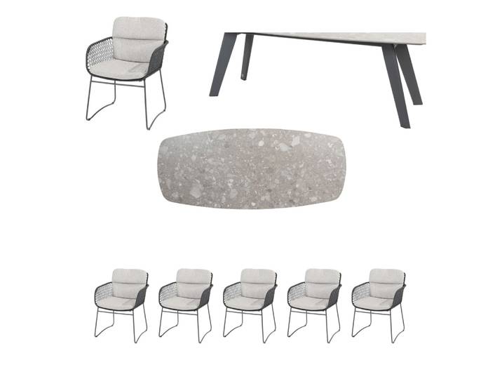 4Seasons Montana/Aprilla Gartenmöbel-Set 8tlg.