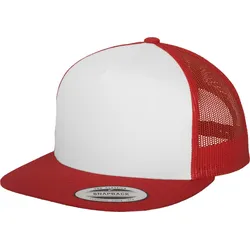FLEXFIT Unisex 5-Panel Trucker Kappe Netz Cap 6006/6006W red/white/red one size
