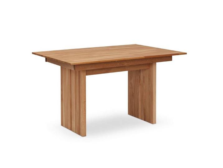 58 aufm Kessel Esstisch Wangentisch ausziehbar rechteckig Dani 130x75x90 Massivholz Wildeiche (inkl. Versand, Lieferung bis Verwendungsstelle), Stabiler Stand dank Stollengestell und hochwertigen Materialien