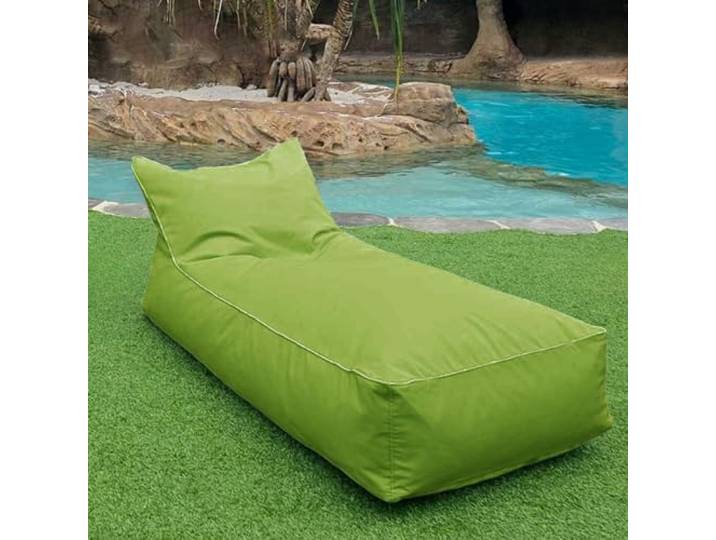SXBCyan Sitzsack-Stühle-Abdeckung for Erwachsene Im Freien wasserdichte Oxford-Sitzsack-Chaiselongue-Pouf-Abdeckung Ohne Füllstoff Garten-Strand-Camping-Sitzsack-Sofa-Bett-Puff-Salon(Pure-Green)