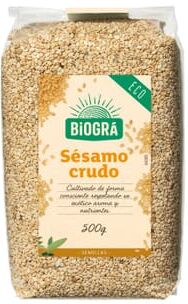 Biogra SEMENTES DE SÉSAMO CRU BIO 500g