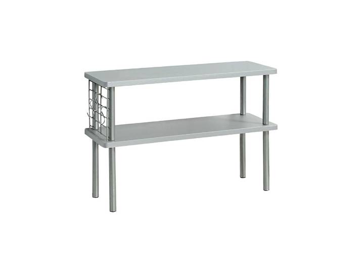 Küchenregal KESPER mit 2 Ebenen, FSC , grau, B:55cm H:38cm T:20cm, Holzwerkstoff, Regale, Küchenregal