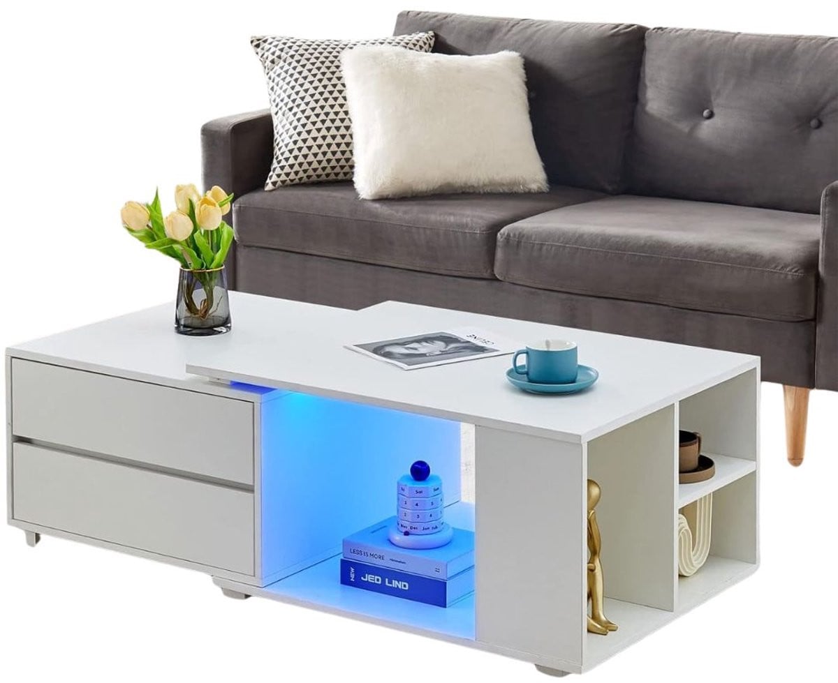 Merkloze uitschuifbare salontafel voor de woonkamer