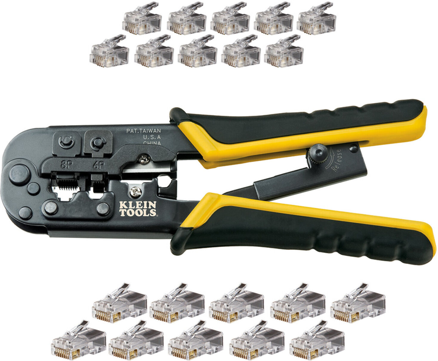 Klein Tools Netzwerk Installationsset Crimpzange Tester Schere (VDV226817)