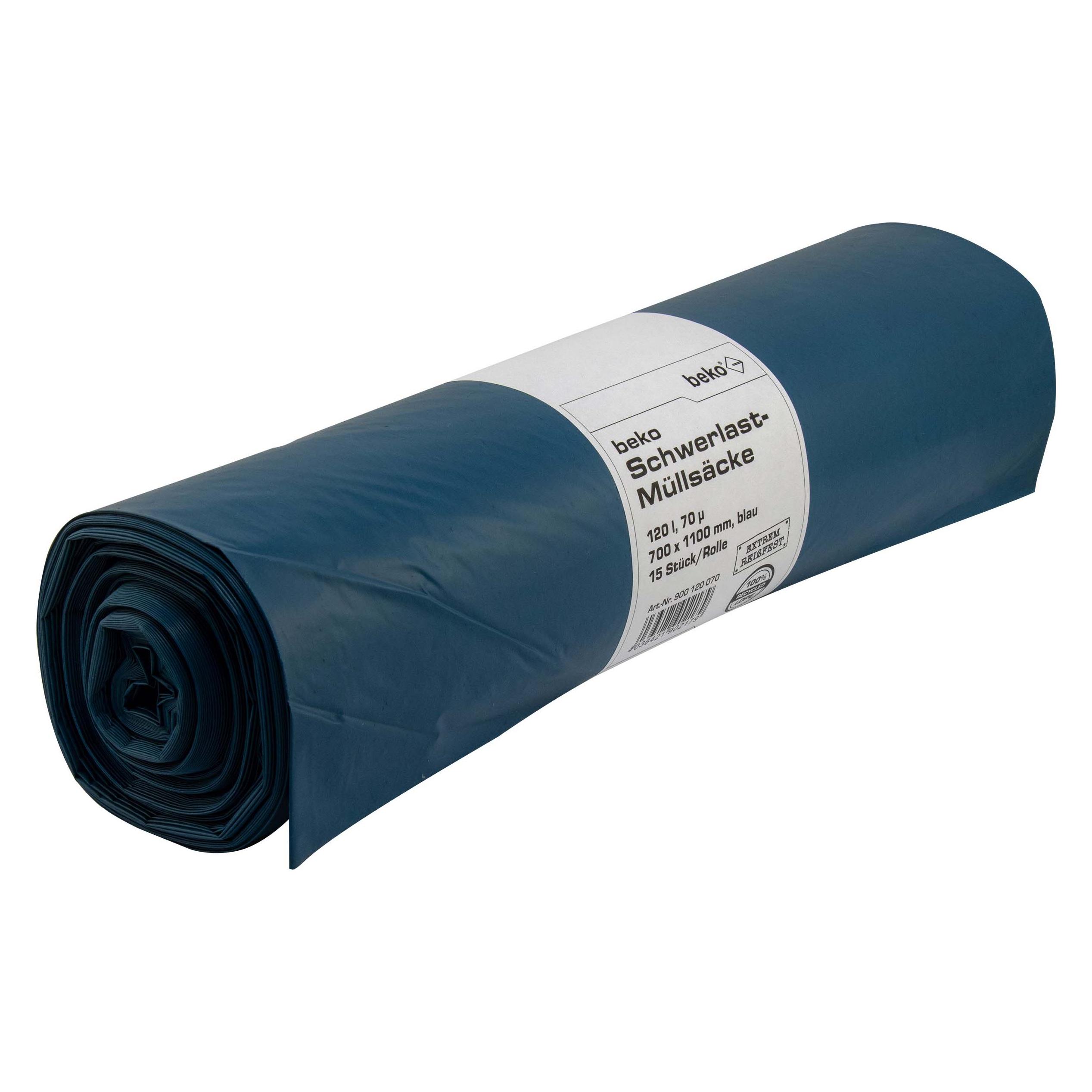 Beko Schwerlast-Müllsäcke 120 l (15x, 120 l) (900 120 070)