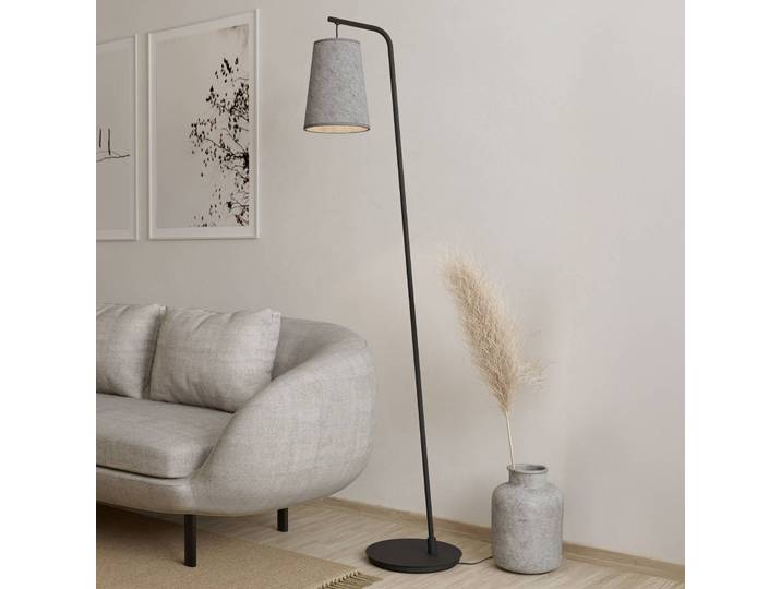 EGLO Stehlampe Alsager, schwarz, für Wohn- / Esszimmer, Metall