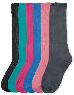 Plus Size Women's 6-Pack Soft Rib Knit Socks by Comfort Choice in Bright Pack (Size 2X) Tights