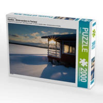 CALVENDO Puzzle Ein Motiv aus dem Kalender Karelien - Winterwandern in Finnland 2000 Teile Puzzle quer | 2000 Teile Lege-Größe 90 × 67 cm Foto-Puzzle