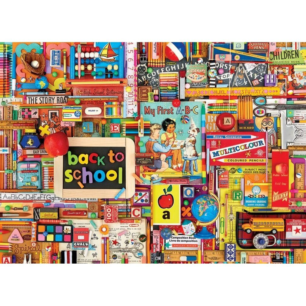 Cobble Hill Puzzel Terug naar school Landschap 1000 stuks