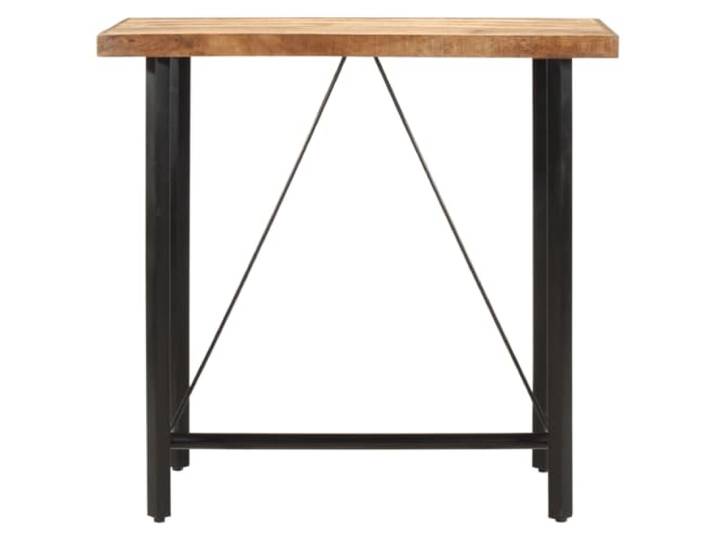 Bartisch 110x55x107 cm Massivholz Mango und Eisen Stehtisch,Partytisch,Bistrotisch,Mangoholz Tischplatte,Eisengestell,robuste Ablagefläche,Küche,Esszimmer