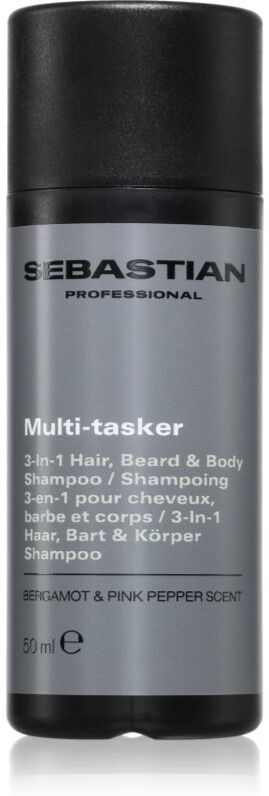 Sebastian Professional SEB MAN The Multi-tasker shampoing pour cheveux, barbe et corps 50 ml