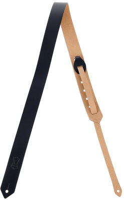 Levys "Leather Strap 1,5" BK" Schwarz