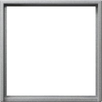Adapterrahmen mit quadratischem Ausschnitt 50 x 50 mm aluminium, Retail