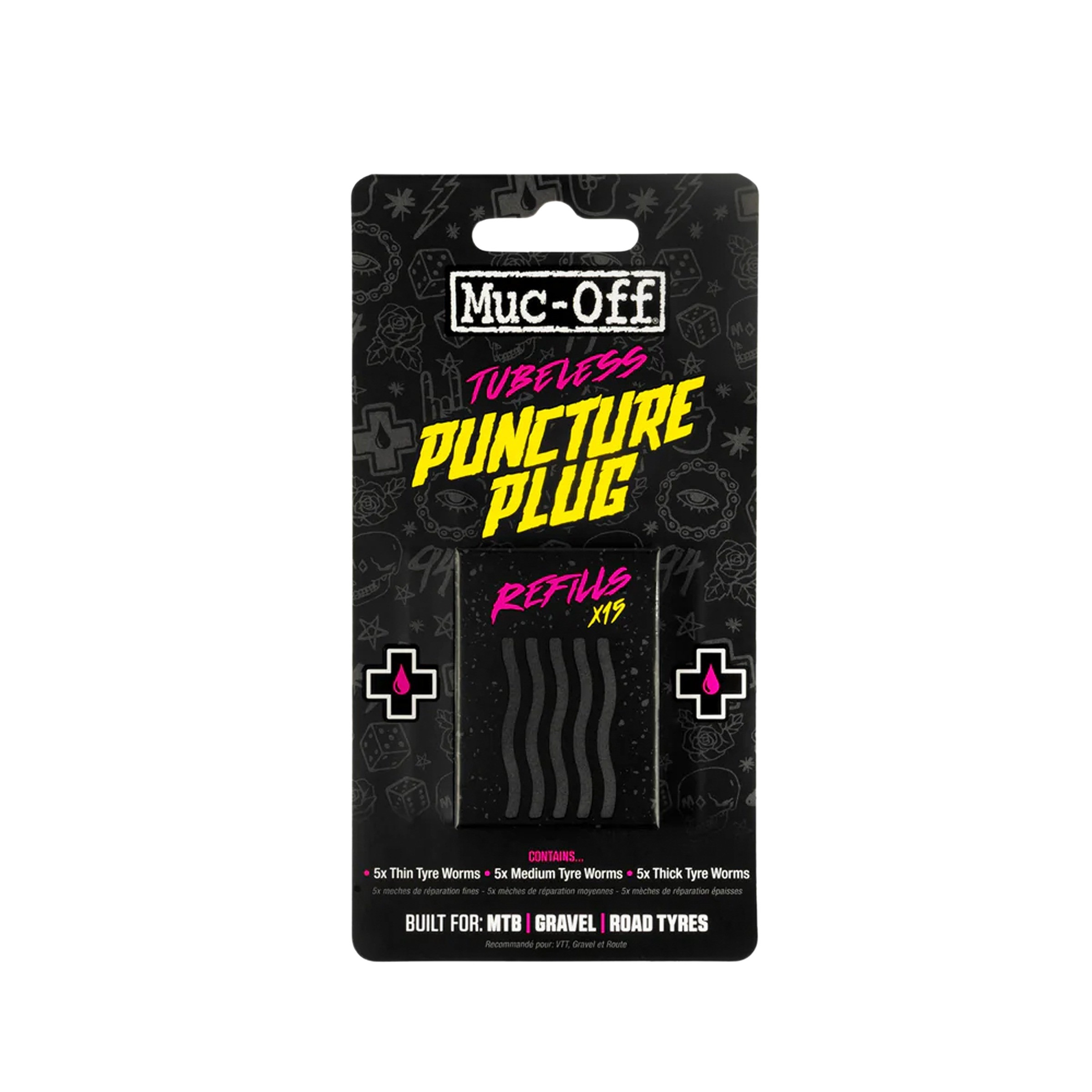 Muc Off Puncture Plugs Refill Pack Fahrradwerkzeug & Fahrradpflege pink Größe 5 STK