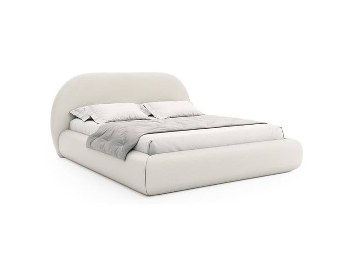 Polsterbett 180x200 cm Buvio creme Chenille