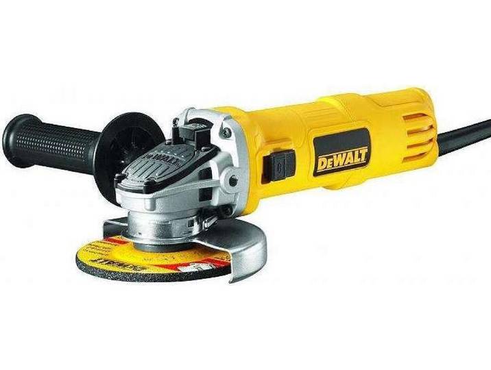 Meuleuse Ø125mm 1010W DEWALT DWE4207-QS avec interrupteur à glissière système et anti-redémarrage