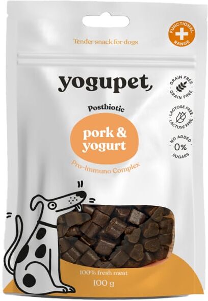 Yogupet Snack Semihúmedo Cerdo y Yogur para Perros 10 uds x 100g