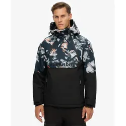 Superdry für Herren. MS110192A Freestyle Overhead Skijacke schwarz (XL), Lässig, Sportlich, Polyester, Schnee, Draußen