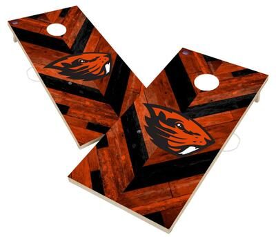 Skip's Garage Oregon State Beavers Cornhole Board Set