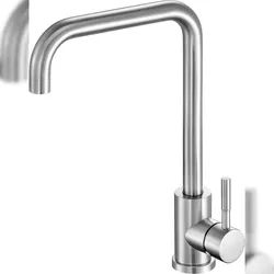 TRIZERATOP Küchenarmatur Steely, chrom 360°, 35cm, Wasserhahn, Spültischarmatur