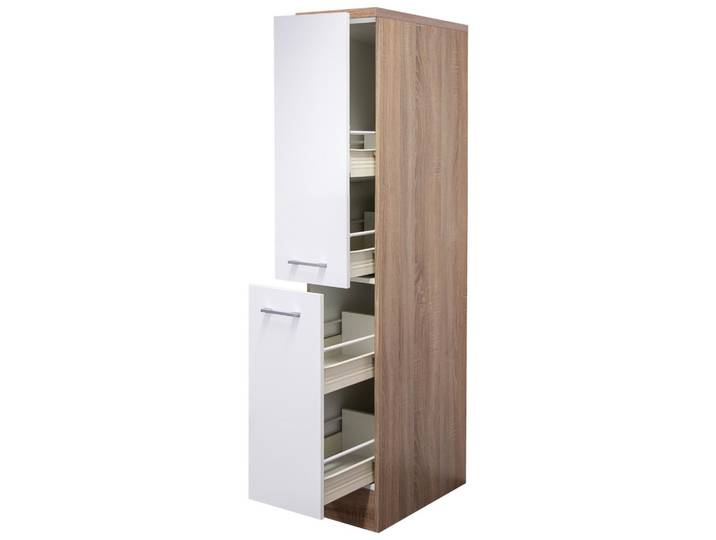 Apothekerschrank Samoa Weiß/Sonoma Eiche