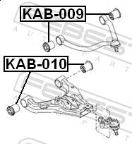 Febest Lagerung, Lenker Kab-010 Vorderachse Unten Für Hyundai