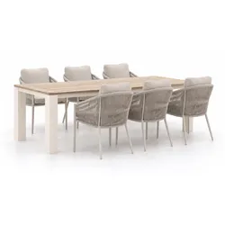 Bellagio Mineo/ROUGH-X 240 cm Gartenmöbel-Set 7-teilig