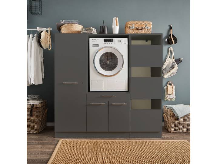 Buanderie D 168 x 162cm Noir/Anthracite