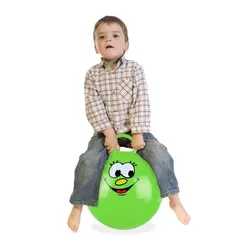 Relaxdays Hüpfball für Kinder Grün