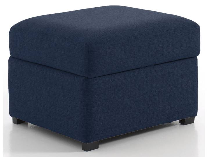 Pouf carré, Bleu marine