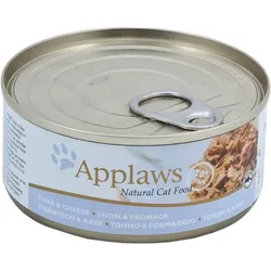 Applaws 156g Katzennassfutter Sparpaket 48 x 156 Gramm Thunfisch & Käse