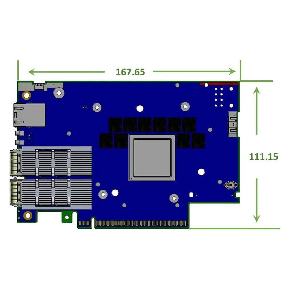 Nvidia BlueField-3 B3220L E-Series FHHL SuperNIC, 200GbE (900-9D3B4-00SV-EA0)