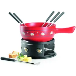 Mäser Fondue, Fondue Set, Rot, Schwarz