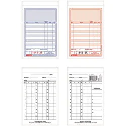 herlitz Formularbuch Kassenblock mit Additionsblatt, mit fortlaufenden Nummern DIN A6 2x 50 Seiten