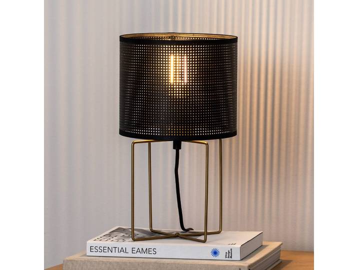 Nachttischlampe Kamil Luminex, schwarz, für Wohn- / Esszimmer, Metall, Modern